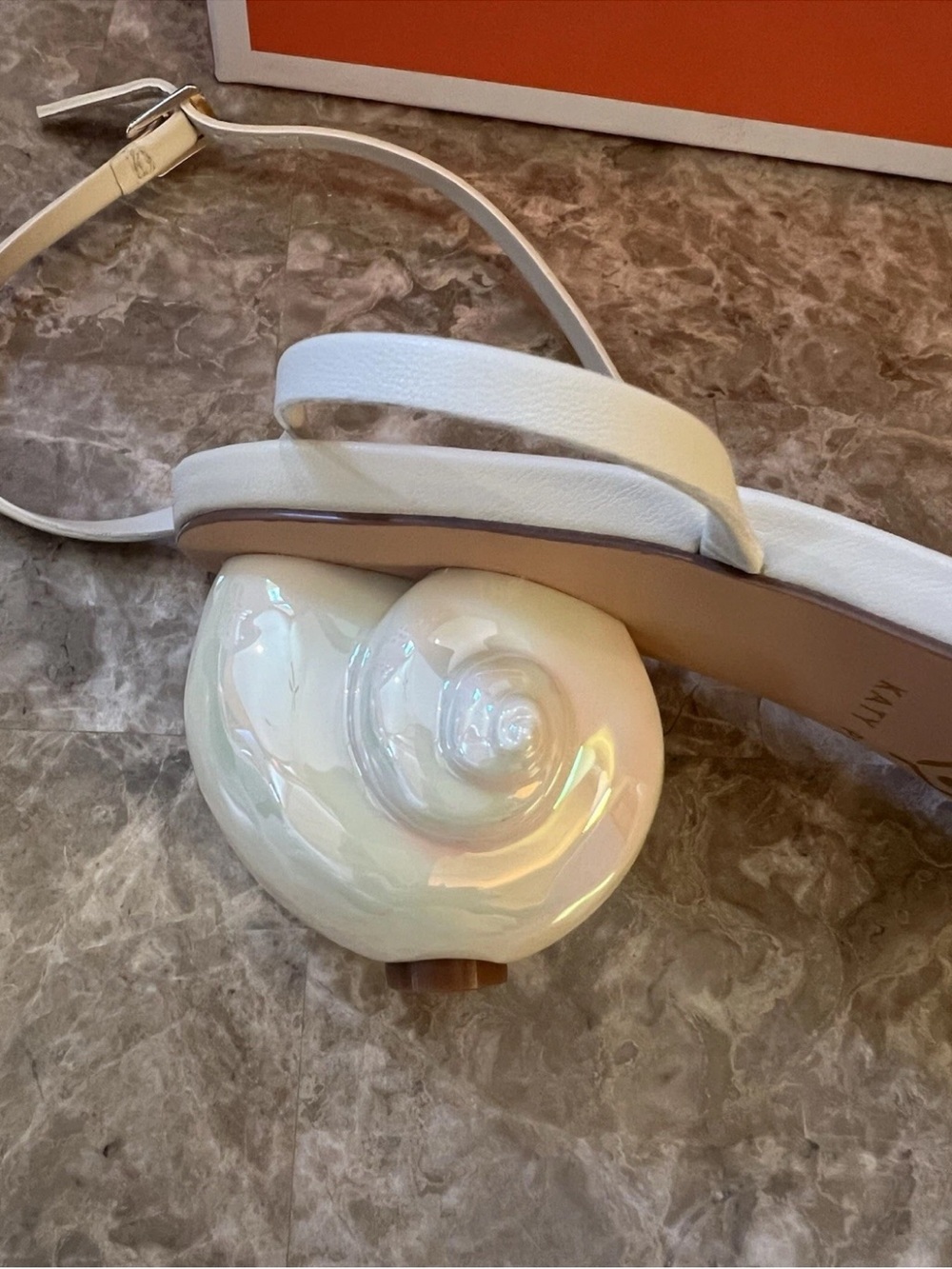 KATY PERRY MARITIME STRAPPY SANDAL CHALK NEW 8.5 - Picture 4 of 8